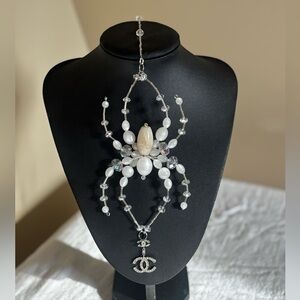 Beaded Crystal Spider Suncatcher Handmade